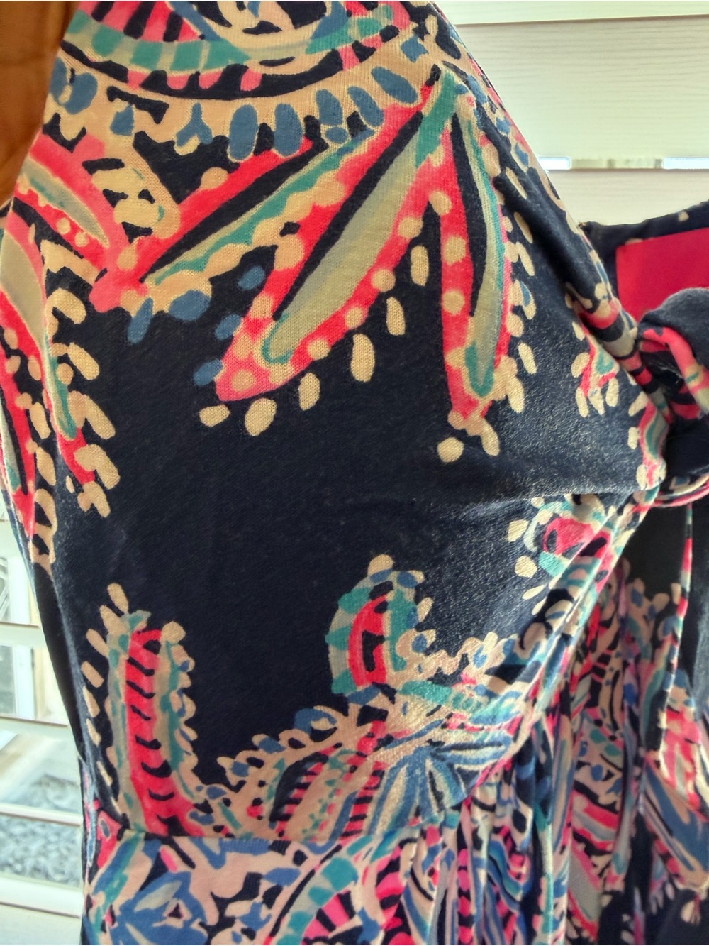 Lilly Pulitzer Blue Pink Tropical Shell Print Sleeveless Maxi Dress with Pockets - Picture 12 of 13